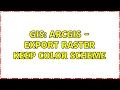 GIS ArcGIS - Export raster keep color scheme