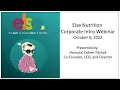 Else Nutrition Holdings Inc TSX BABY OTCQX BABYF Corporate Intro Webinar