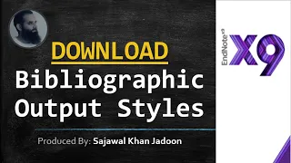9 download additional endnote bibliographic output style download missing endnote output style