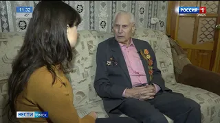 Сотрудники Росгвардии поздравили ветерана Великой Отечественной войны с Днем защитника отечества