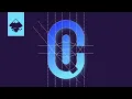 How to Create Letter QC Logo with Grid System in INKSCAPE Shape Builder Tool