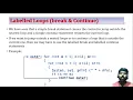 Labelled Loops break Continue