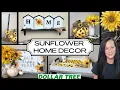 Sunflower Decor using Dollar Tree Items Quick and Easy Home Decor