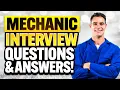 MECHANIC Interview Questions ANSWERS How to PREPARE for a MECHANIC JOB INTERVIEW