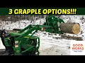 3 Grapple Options For John Deere Kubota Tractors Tar River Brush Crusher Work Saver Mini
