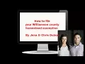 How to file your Williamson County Homestead Exemption