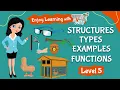 Structures Types Examples Functions Science TutWay