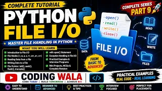 Python File Complete Tutorial File Handling from Basic to Advanced Read Write Seek Part 9