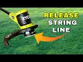 The Correct Way to Release Line on Ryobi 18V String Trimmer