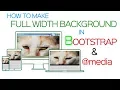 How to Make Full Width Cover Background Image in Bootstrap-Bootstrap for Beginners