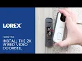 How To Install the 2K Q Wired Doorbell