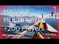 Massive Multiplayer in Unity 200 Players Setup and Playing Ep 1