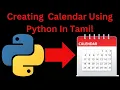 How to create calendar using python in tamil