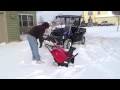 Troy-Bilt Squall 2100 Snow Thrower from Lowes In Action