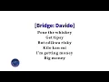 Davido ft. Popcaan - Risky Lyrics (Lyric Video)