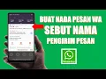 Download Lagu CARA MERUBAH NADA NOTIFIKASI WA SEBUT NAMA PENGIRIM PESAN | TRIK WA 2021