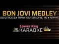 Download Lagu BON JOVI MEDLEY | KARAOKE - Lower Key
