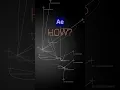 How to create a Unique Connected Dots Animation in After Effects Tutorial
