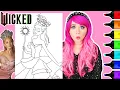 Coloring Wicked Glinda Ariana Grande Coloring Page Ohuhu Art Markers