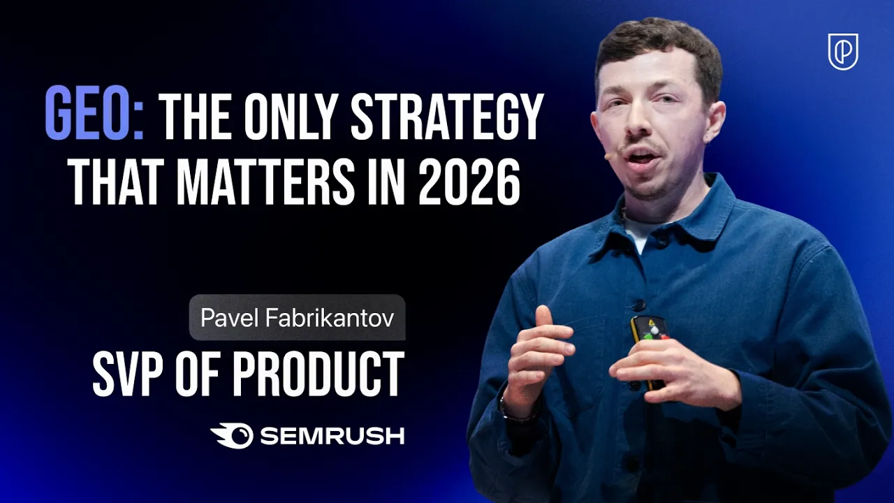 SVP of Product at Semrush | Your Product is Being Decided Without You: The Post-SEO AI Moat - YouTube thumbnail