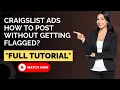How To Post Craigslist Ads Without Getting Flagged
