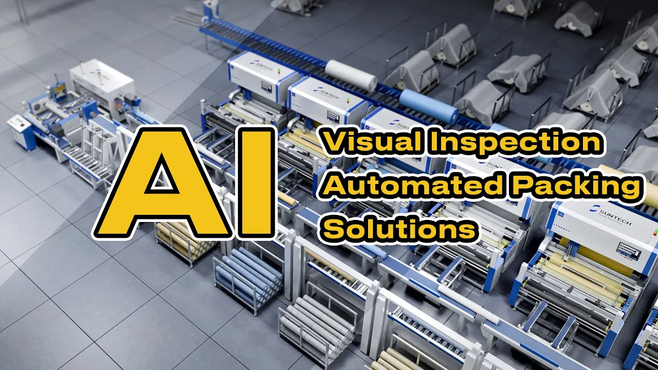 SUNTECH AI inspection and packing 3D animation