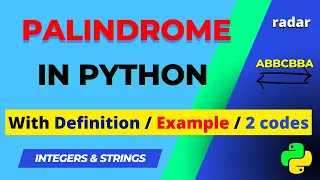 Program to check Given is Palindrome or Not Palindrome in Python