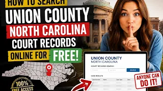 How to search Union North Carolina County court records online for free