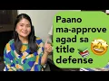 Part 1 of 2 Common questions possible answers plus tips in research title defense