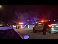 Slow Police Chase in Santa Barbara