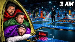 Locked Inside a Trampoline Park Overnight!