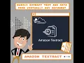 Amazon Textract Easily extract text and data from virtually any document