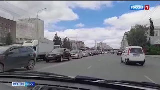 В центре Омска на неделю перекрыли несколько улиц