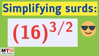 Simplify 16 Simplifying surds