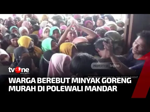 Warga Antre Berdesakan di Depan Toko, Berebut Minyak Goreng Murah