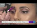 Hiring Heidi Makeup artist at the studio