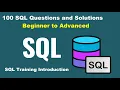 SQL Tutorial 100 SQL questions of real business secarios beginner to advanced level