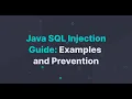 Prepared Statements vs Statements Java SQL Injection Prevention Defending Your Database