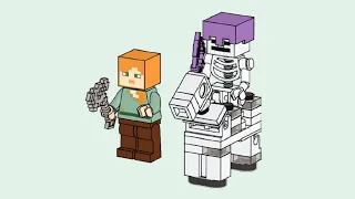 LEGO 662206 Instructions | Minecraft | Alex with Skeleton and Skeleton Horse | Magazine Gift