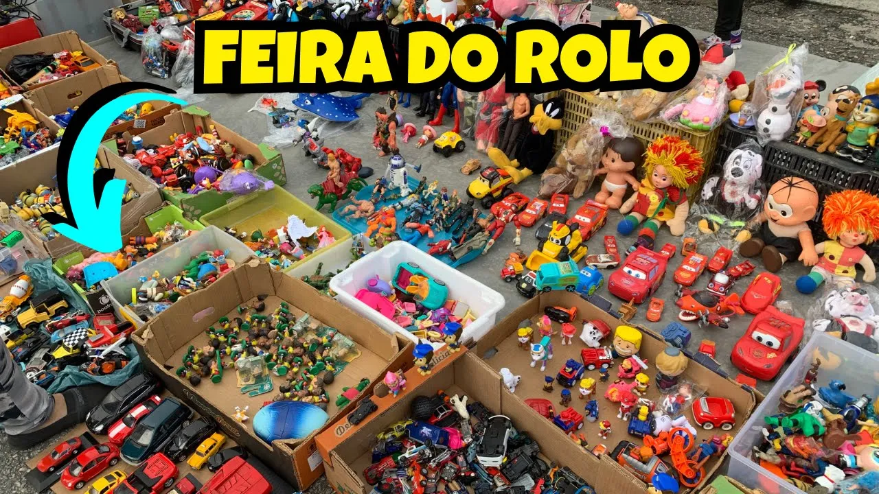FEIRA do ROLO, BRINQUEDOS, CAÇADA GAMER.