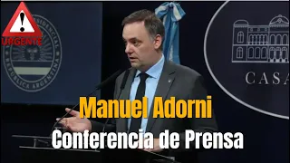URGENTE MILEI EN VIVO🔴 MANUEL ADORNI INFORME FINAL 2025