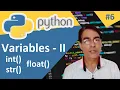 Variables in Python Python tutorial for beginners lesson - 6 learn coding