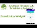 Android Studio 3 6 Create DatePicker Basics