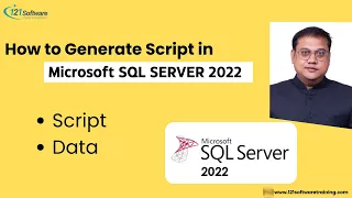 How to Generate Script in SQL server 2022 With Data Generate Script in SQL SERVER Run Script File