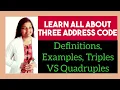 Three Address Code in Compiler Design example What is 3 address code numerical of intermediate code