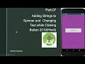 How to add Strings in Spinner Part-07 2019Hindi Android Academy Android Tutorial for Begineers
