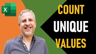 Excel - Do a Count of Unique Values Text Number Get a Count of Unique Values in Excel