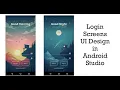 Modern Login Screen in Android Studio Android Studio UI Design Tutorials