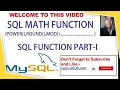 SQL MATH FUNCTION POWER ROUND MOD SQL SINGLE ROW FUNCTION XII IP CBSE