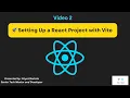 2 Setting Up a React Project with Vite Fast Easy React js Setup